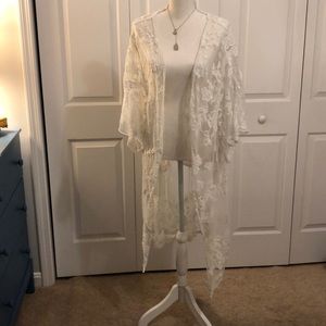 Blue Rain Lace Shawl